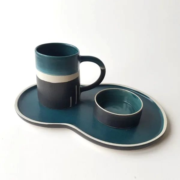 Combiné repose cuillère, tasse haute et ramequin – Image 2